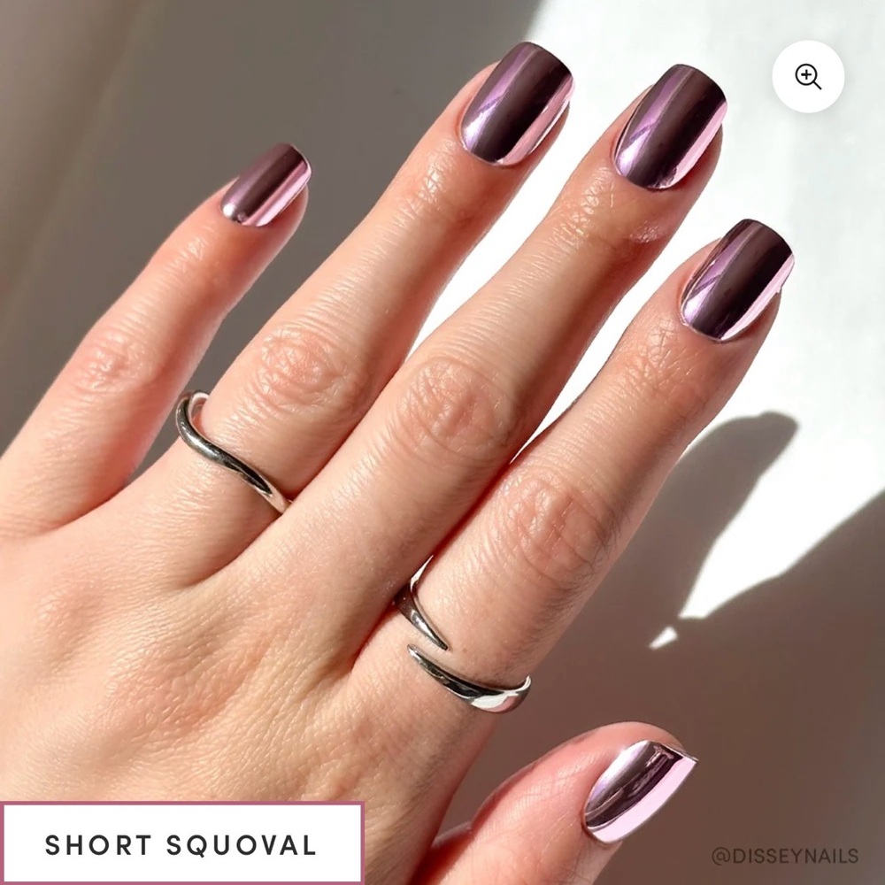 Glamnetic Press On Nails in Metallic Blush